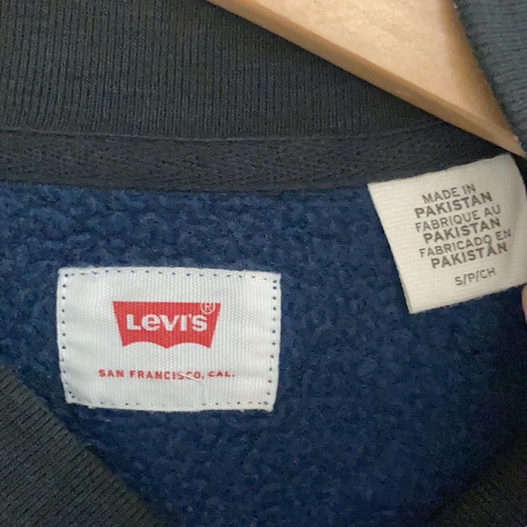 LEVIS Button lightweight jacket blue black men’s Size small - Picture 6 of 12